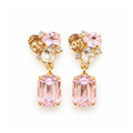 ARETES FACET DROP ROSA