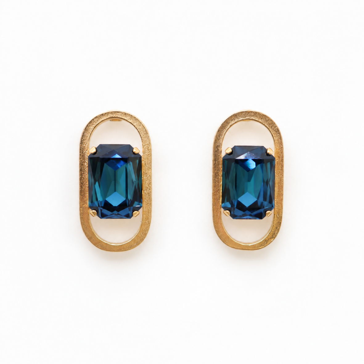 ARETES AURA CRISTAL AZUL