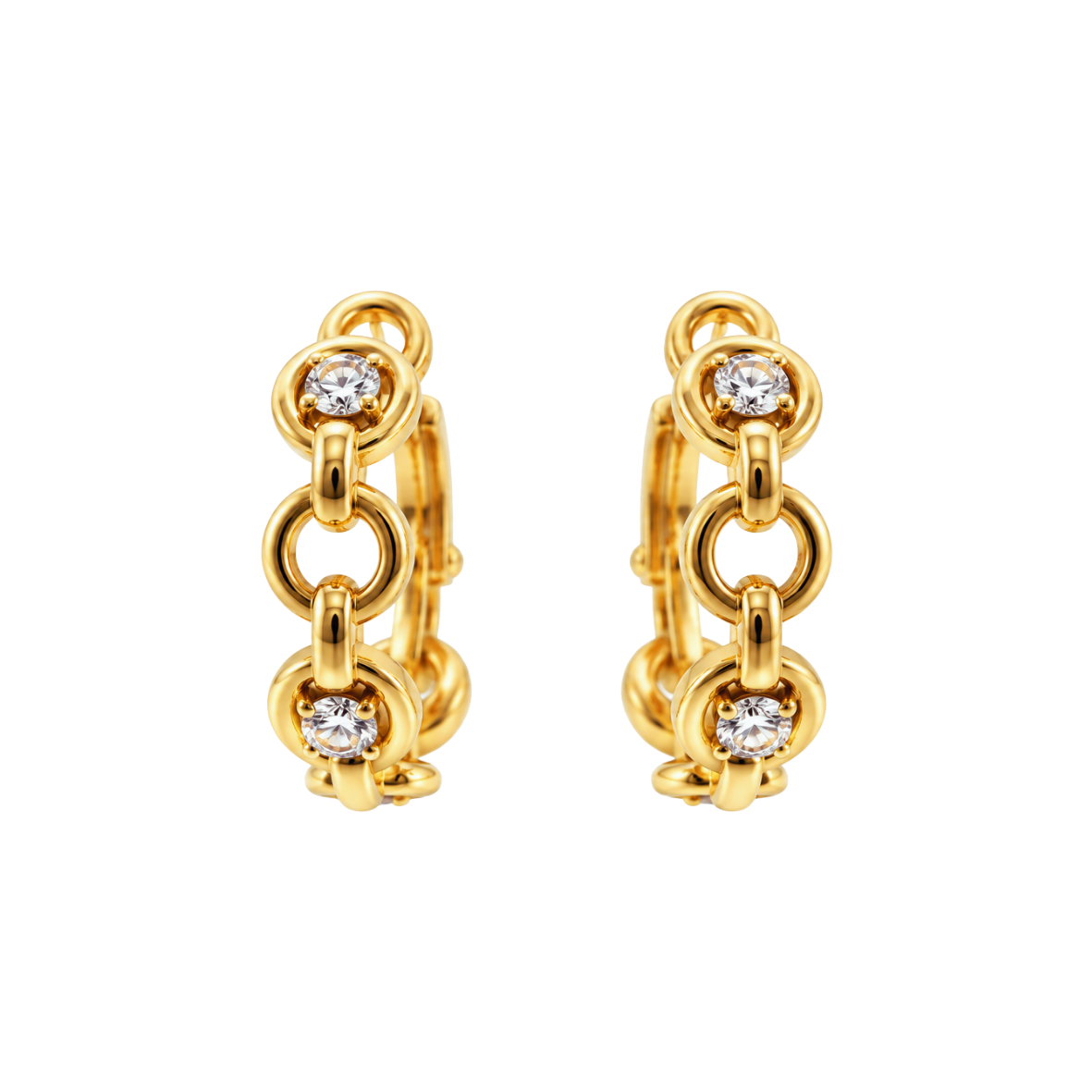 ARRACADAS ESLABON GOLD