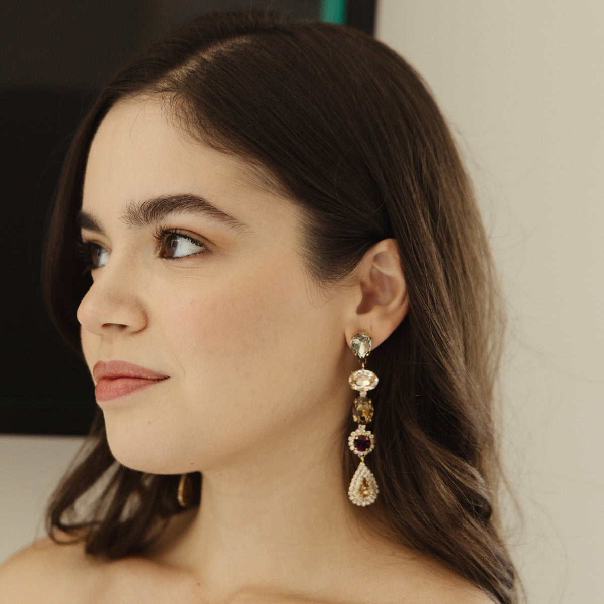 ARETES SWAR DROP DORADO -GOLD