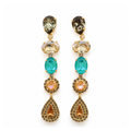 ARETES SWAR DROP TURQUESA