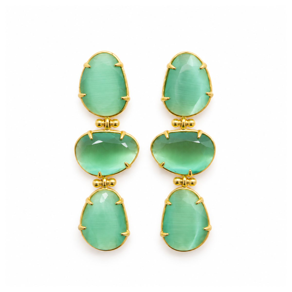 ARETES MARCIA - VERDE MENTA