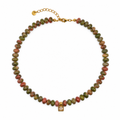 COLLAR MINI MOROCCO MIX TIERRA Y DIJE ZIRCONIA