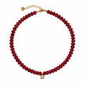 COLLAR MINI MOROCCO TINTO Y DIJE ZIRCONIA