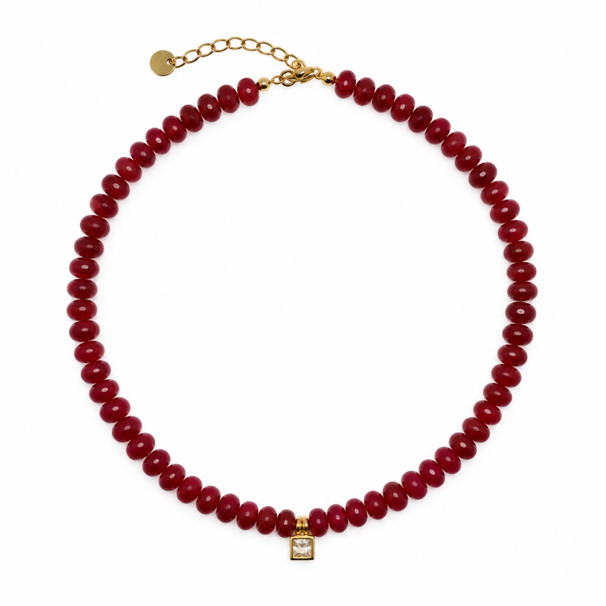 COLLAR MINI MOROCCO TINTO Y DIJE ZIRCONIA