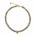 COLLAR MINI MOROCCO DALMATA Y DIJE ZIRCONIA