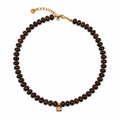 COLLAR MINI MOROCCO CAFE Y DIJE ZIRCONIA