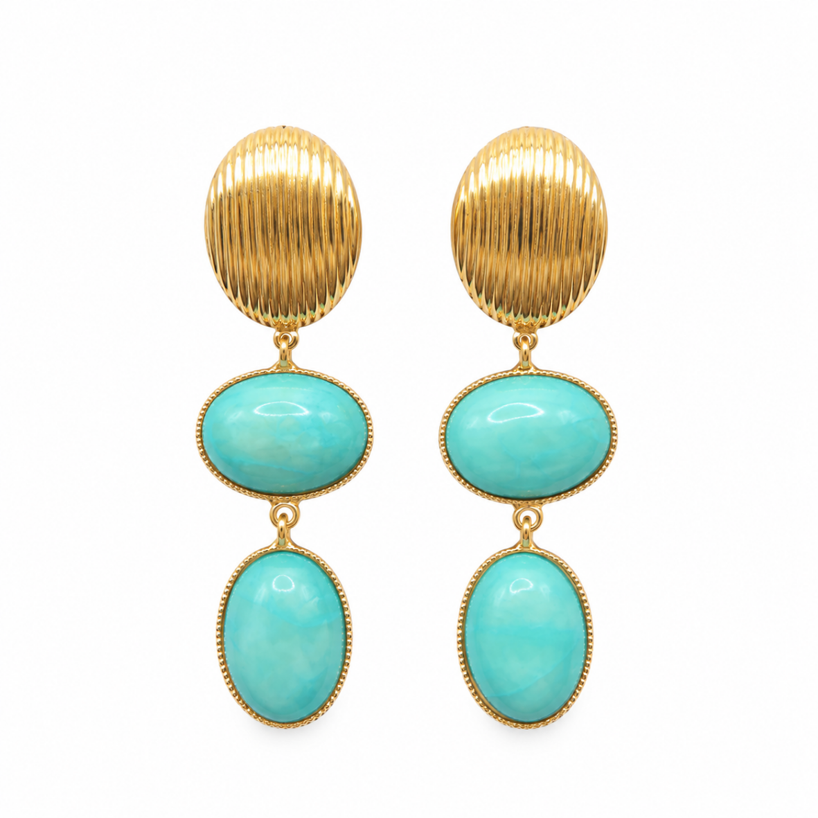 ARETES RIPPLE TURQUOISE
