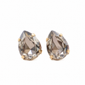 ARETES GOTA CRISTAL GRIS