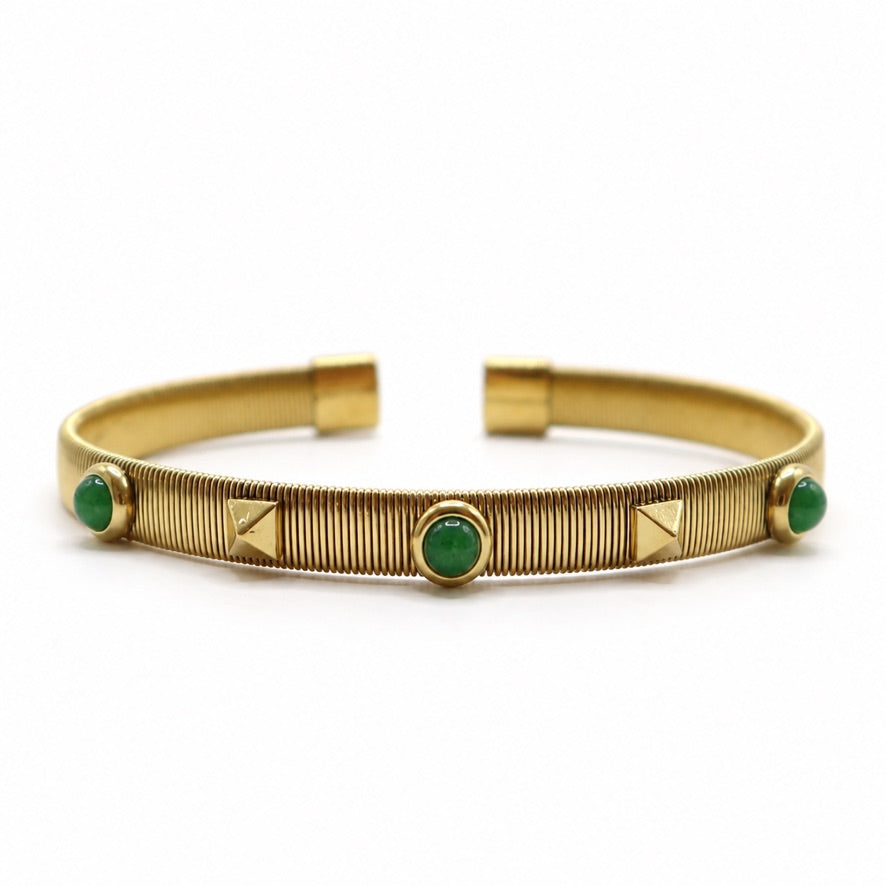 BRAZALETE ABIERTO CARTIER VERDE