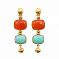ARETE SILENE GREEN AVENTURINE & BROWN
