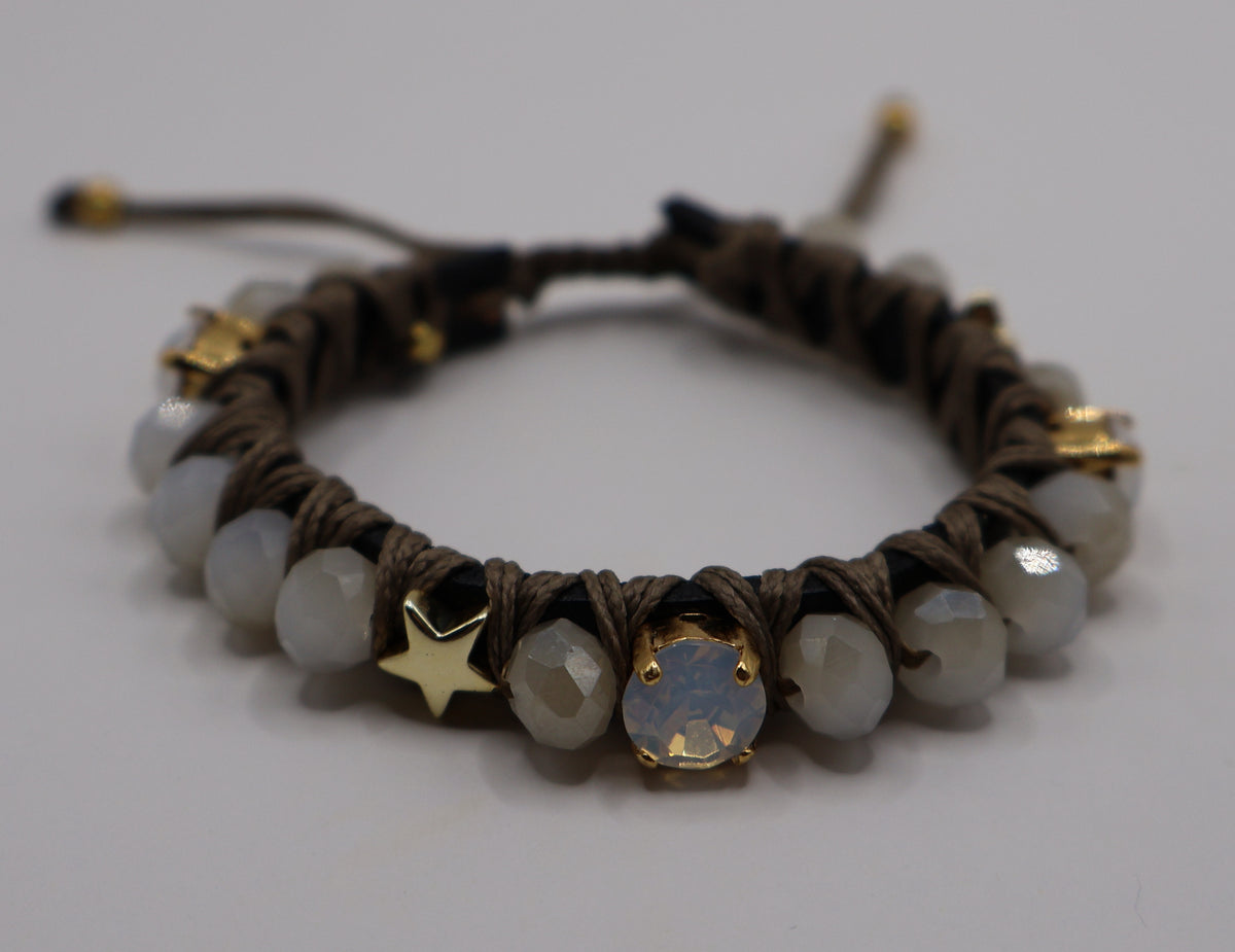 PULSERA FAVORITA PIEDRA TORNASOL Y ESTRELLA HB