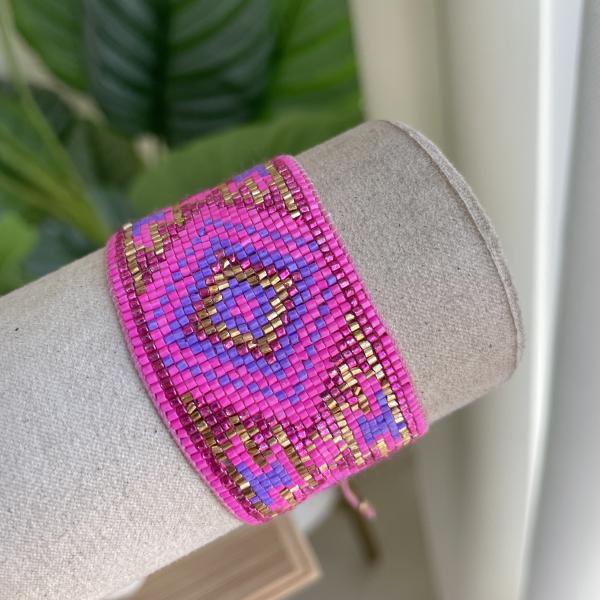 MIYUKI ROSA NEON CON ROMBO