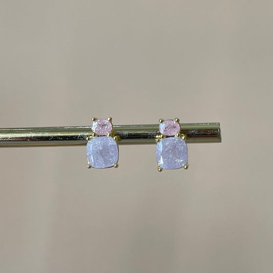 ARETES DOS CRISTALES LAVANDA