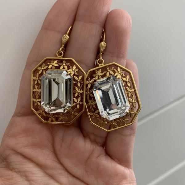 ARETES JAZMIN CON CRISTAL CLEAR