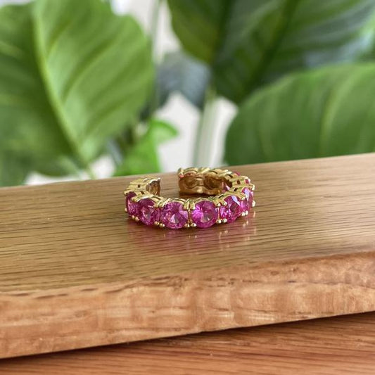 ANILLO DE CRISTALES ROSA