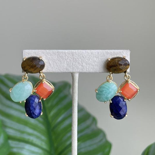 ARETES LIVIA MIX OJO DE TIGRE