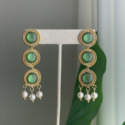 ARETES GARDENIA SWEET VERDE EARRINGS