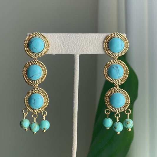 ARETES GARDENIA SWEET TURQUESA EARRINGS