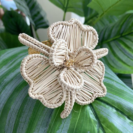 PULSERA FLOR GLORIA BEIGE