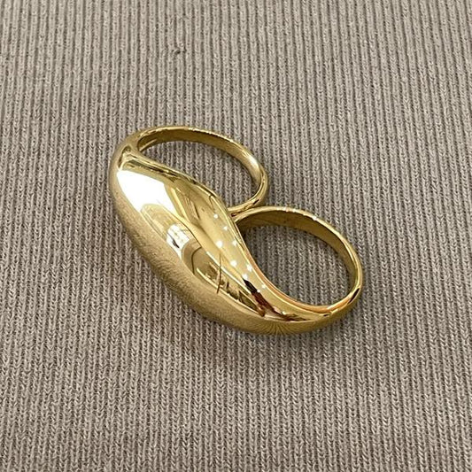 ANILLO CHUNKY DOBLE GOLD