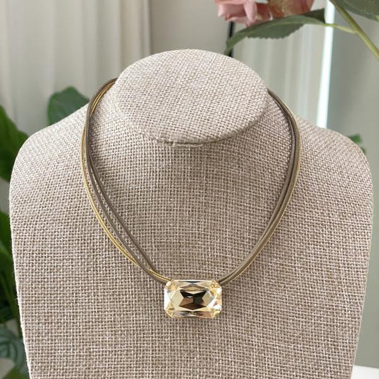 COLLAR ENROLLABLE MELISSA CRISTAL GOLD