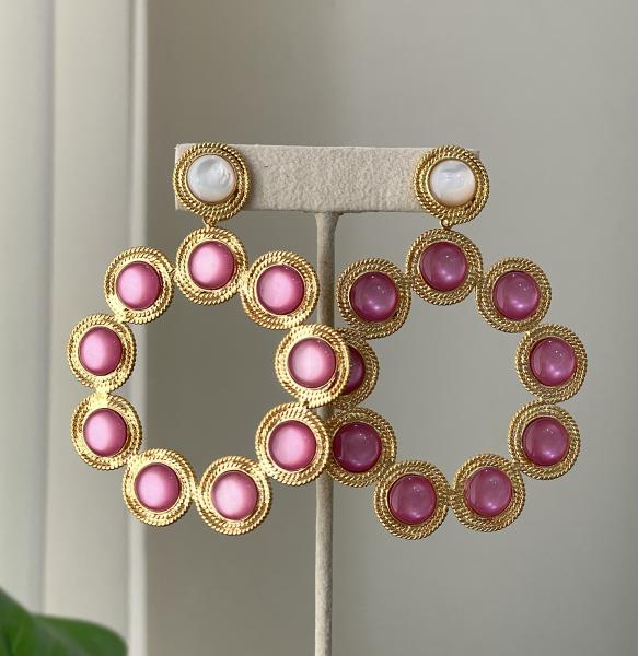 GARDENIA BUBBLE MAXIE EARRINGS ROSA