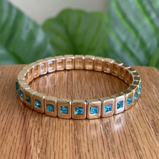 PULSERA ISIS FULL CRISTAL AZUL