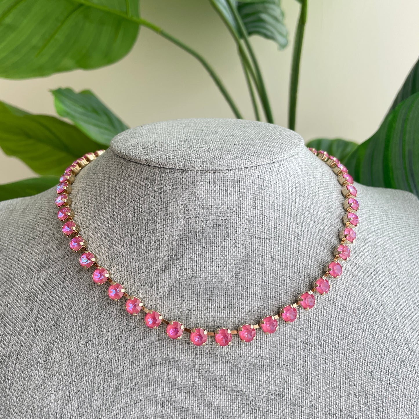 COLLAR MINI SHINE ROSA -G
