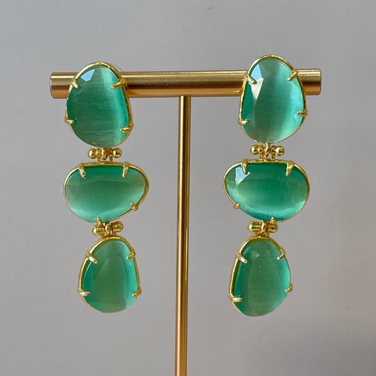 ARETES MARCIA - VERDE MENTA