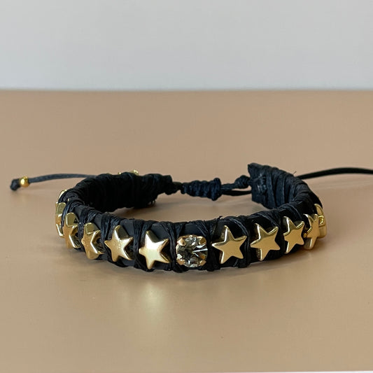PULSERA FAVORITA ESTRELLAS CON CRISTAL -HN