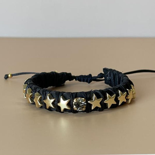 PULSERA FAVORITA ESTRELLAS CON CRISTAL -HN