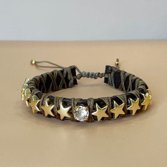 PULSERA FAVORITA ESTRELLAS CON CRISTAL -HC