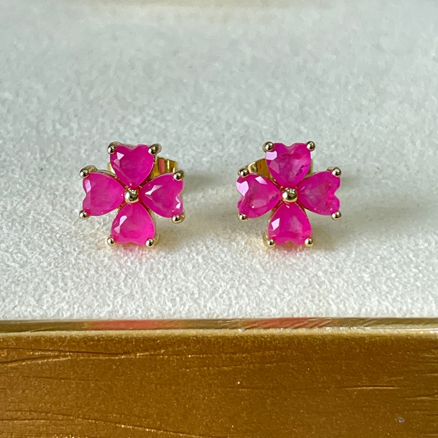 ARETES FLOR - ROSA