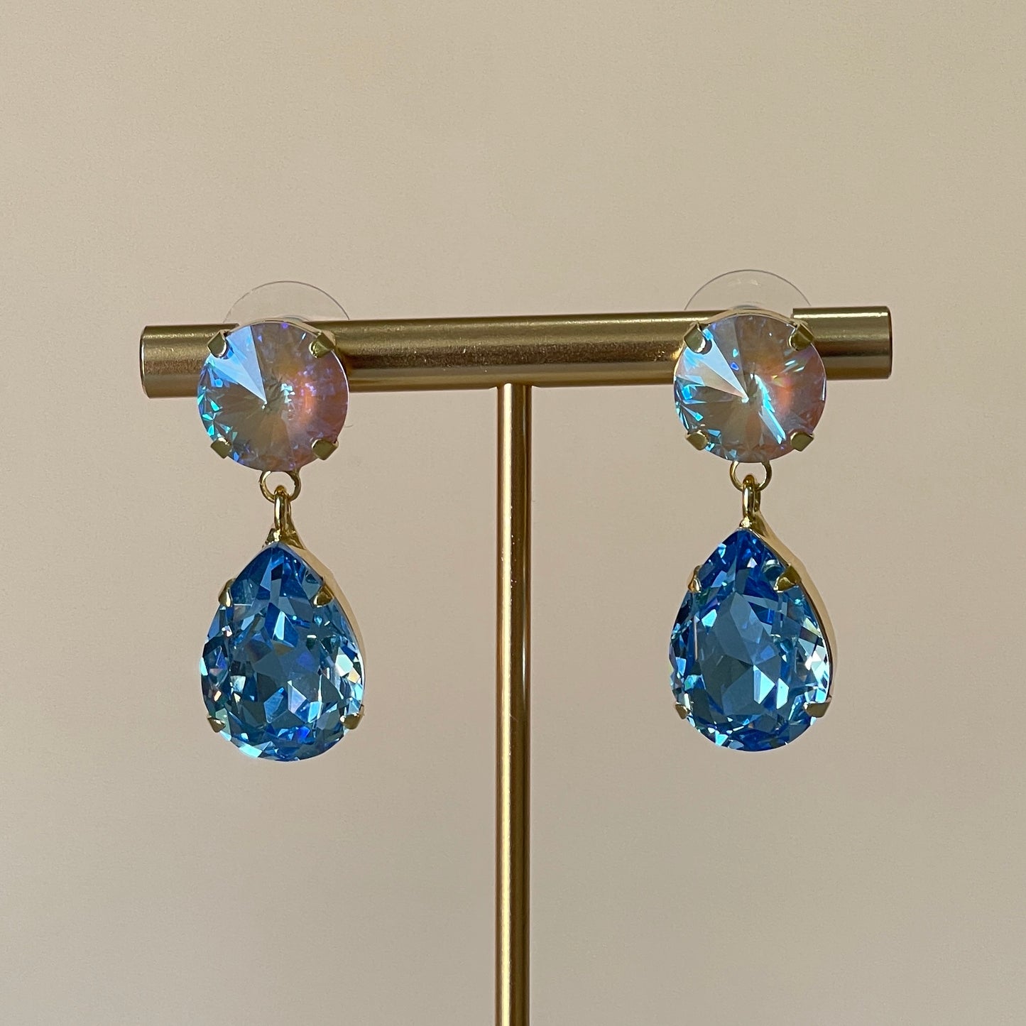 ARETES ROMELIA -TORNASOL AZUL