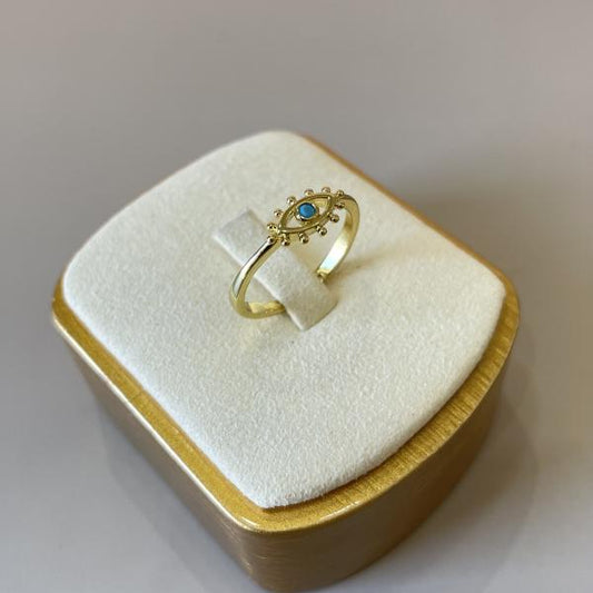 ANILLO CON OJO TURQUESA