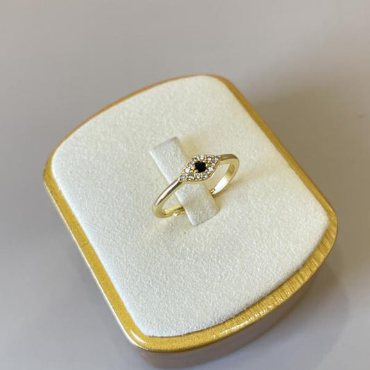 ANILLO EVIL EYE CON CRISTAL