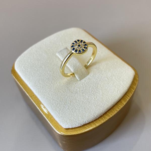 ANILLO OJO AZUL