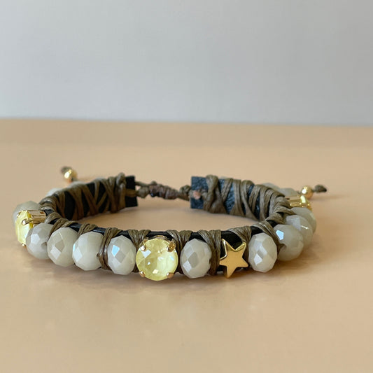 PULSERA FAVORITA PIEDRA CAPUCHINO ESTRELLA -HC