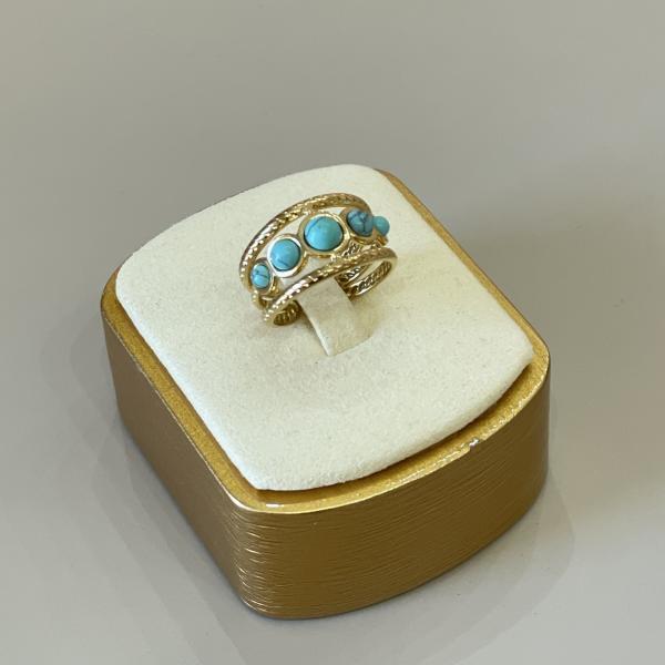 ANILLO CON PIEDRA TURQUESA