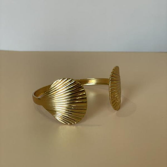 BRAZALETE CONCHA DOBLE GOLD