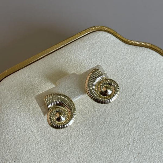 ARETES CARACOL GOLD