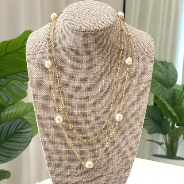 COLLAR MEISSA DOBLE CON PERLAS