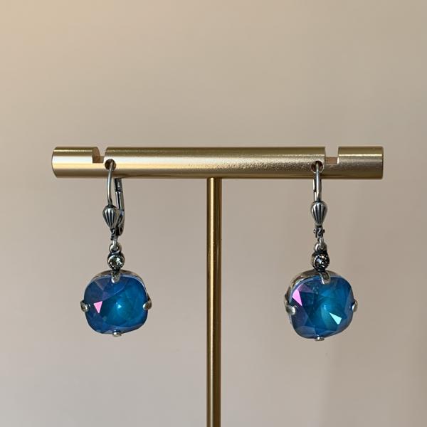 ARETES DAYLIGHT  AZUL TONASOL -SILVER