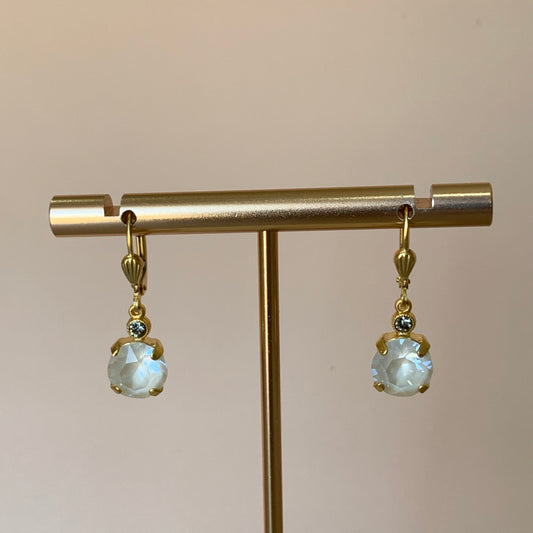 ARETES ROMANI CRISTAL BLANCO