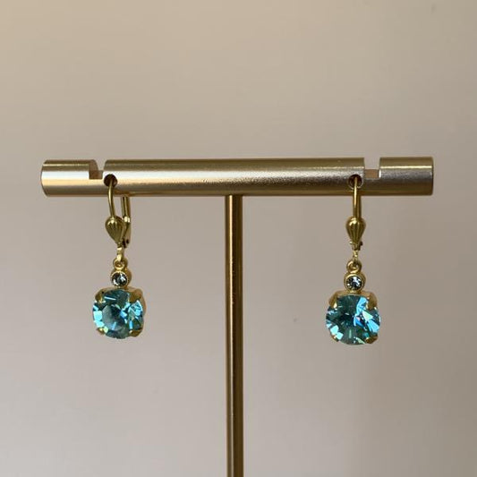 ARETES ROMANI CRISTAL BABY BLUE