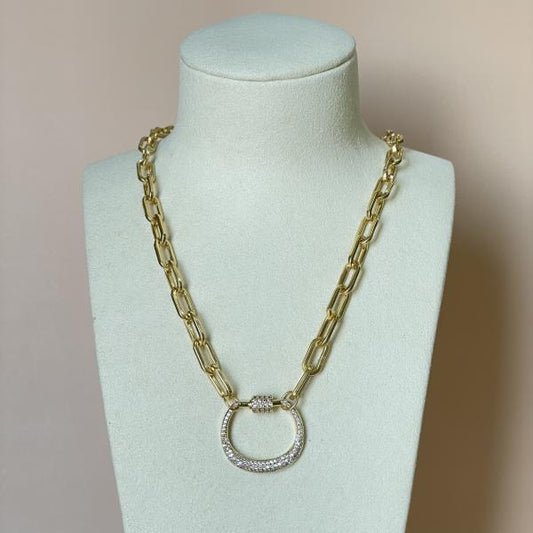 COLLAR CHAIN DORIAN CON CRISTAL