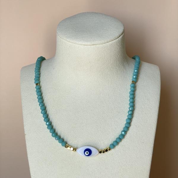 COLLAR TURQUESA CON OJO