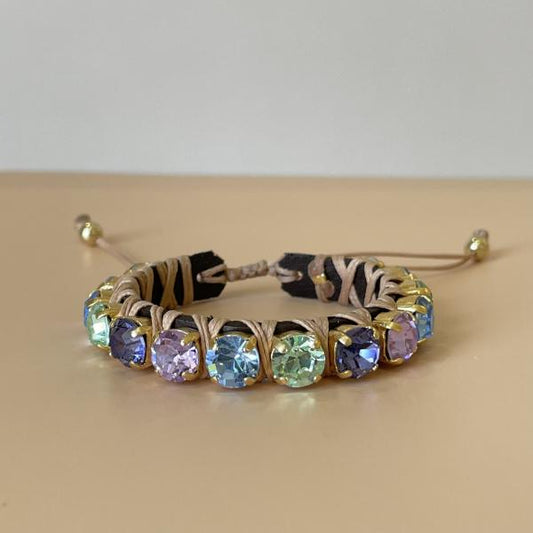 PULSERA FAVORITA MIX AZUL, VERDE LAVANDA