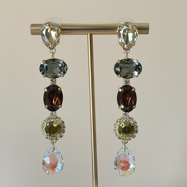 ARETES DIONE DROP CLEAR